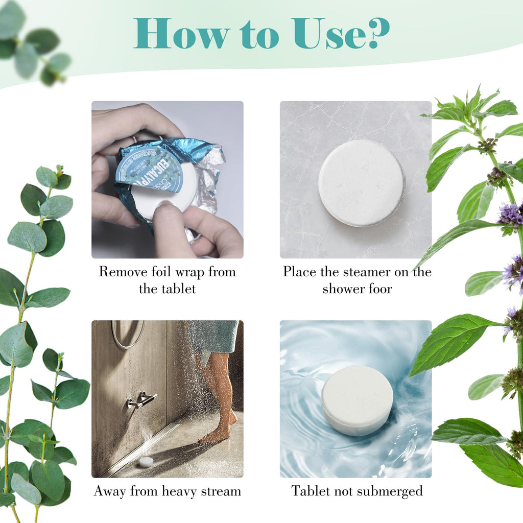 W&E Choice Shower Steamers 18 Counts- Christmas Gifts for Women, Shower Bombs Individual Package, Eucalyptus Mint Essential Oils for Daily Relaxation & Stress Relief, Gift for Women, Mom, Wife