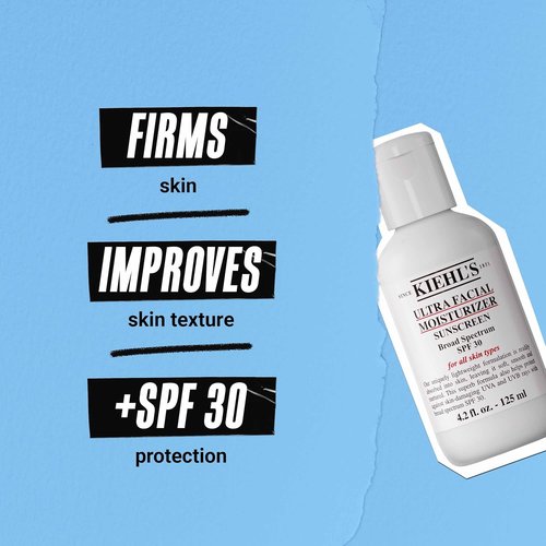 Kiehl's Ultra Facial Moisturizer SPF 30 - Hydrating Face Cream for All Skin Types | Soft, Smooth Skin, Paraben-Free