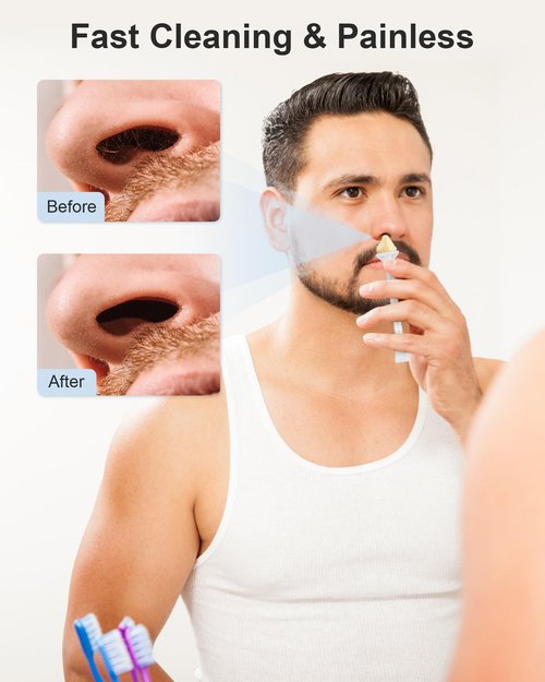 100 Pcs Nose Wax Sticks, Nose Wax Kit Men and Women Nose Wax Applicator Sticks for Nostrils Ears Face Cleaning(100 Nose Waxing Sticks)
