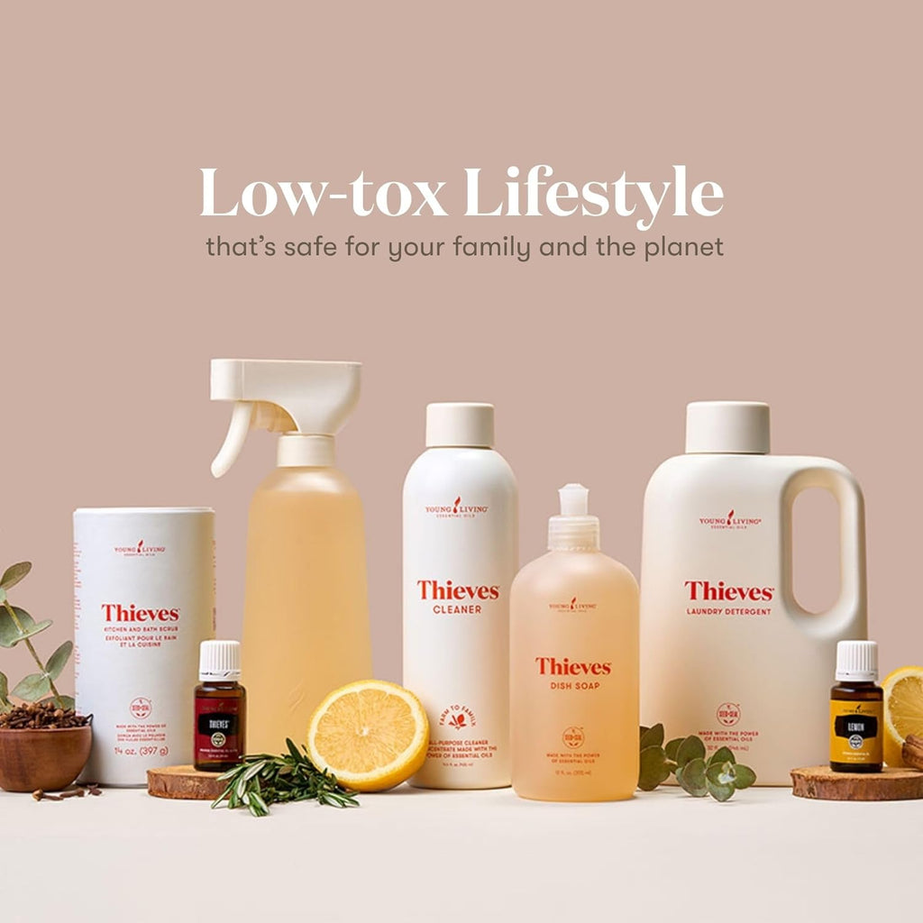 Thieves Household Cleaner - Plant-Based Multi-Surface Solution with Essential Oils | 14.4 oz for Home Cleaning
