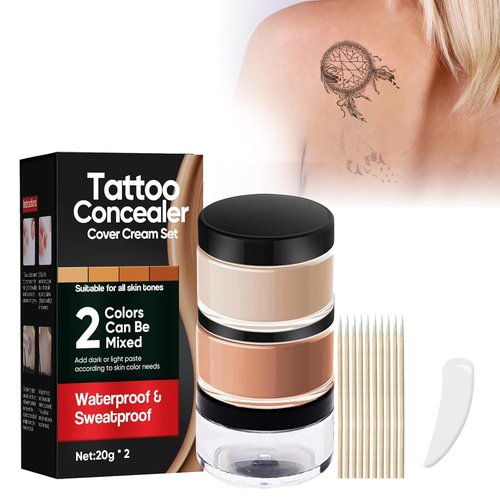 Regine Switzerland Tattoo Cover Up - Waterproof & Sweatproof Makeup for Scars, Vitiligo | 2 Colors Available