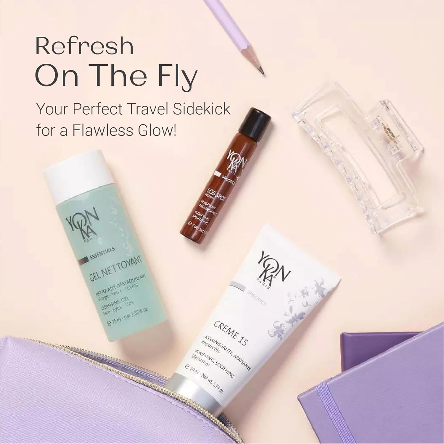 Yonka Gel Cleanser - Gentle Foaming Face Wash & Makeup Remover | Balances pH & Cleanses Pores | For Acne-Prone & Oily Skin
