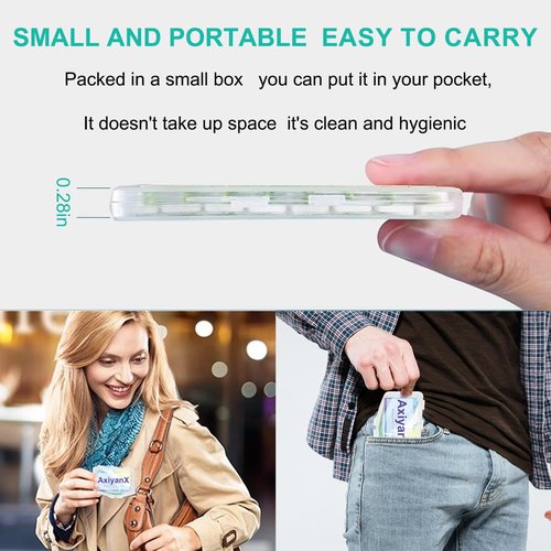 AxiyanX 168PCS Dental Picks for Teeth Cleaning,Disposable Interdental Brushes Between Teeth,Dental Brush Picks for Teeth Health and Cleaning,Dental Floss Picks,Braces Flossers