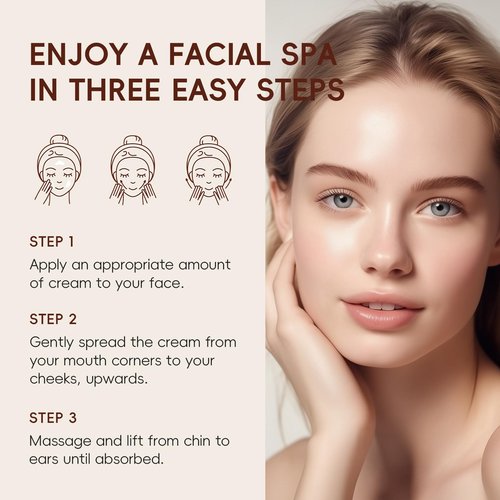 Rice Moisturizing Cream,Korean Face Cream with Rice Ceramide Extract | Lifts & Firms Skin,Nourishes Soothing Deeply,Repairs the Skins Barrier,Anti Aging Face Cream for All Skin Types—1.06OZ