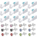 Chumia 12 Pack Disposable Ear Piercing Tool with 12 Pcs Ear Studs Safety Tool (5mm) Self No Pain Easy Use