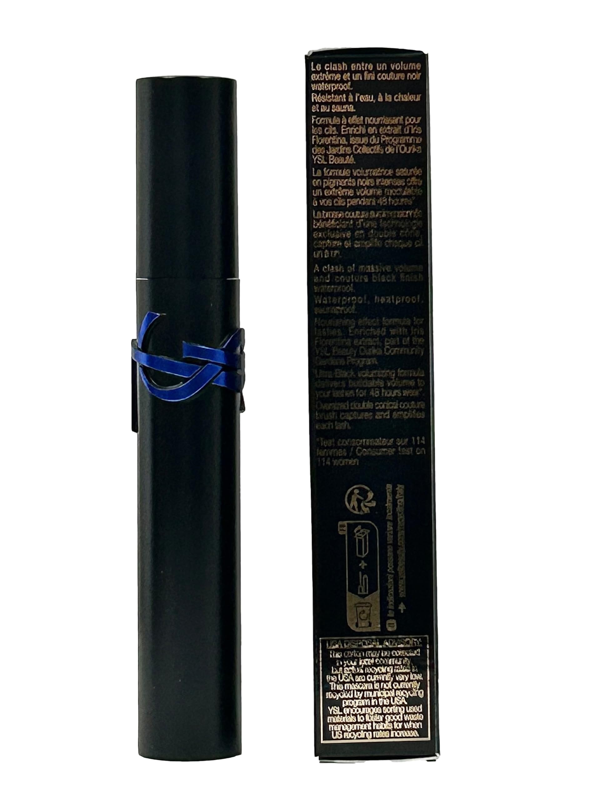 Yves Saint Laurent Lash Clash Waterproof YSL Mascara Extreme Volume Black # 1-8.6 ML 0.29 FL OZ