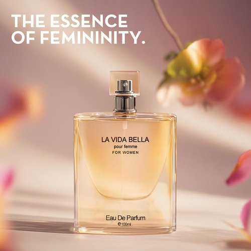 A CENTER La Vida Bella Perfume for Women - 3.4oz Eau de Parfum Spray | Floral & Sweet Fragrance with Iris, Patchouli, Vanilla & Spun Sugar
