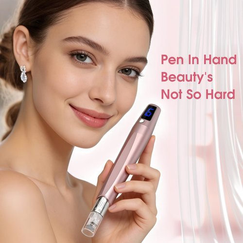 Microneedle Derma Roller for Skin, 0.25mm Microneedling Pen for Women Men Home Use