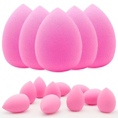 Skiennix 12-Piece Makeup Sponge Set - Latex-Free Flawless Soft Face Puffs for Powder & Liquid Makeup