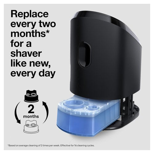 Braun Clean & Renew Refill Cartridges CCR, Replacement Shaver Cleaner Liquid Solution for Clean&Charge System, Pack of 4