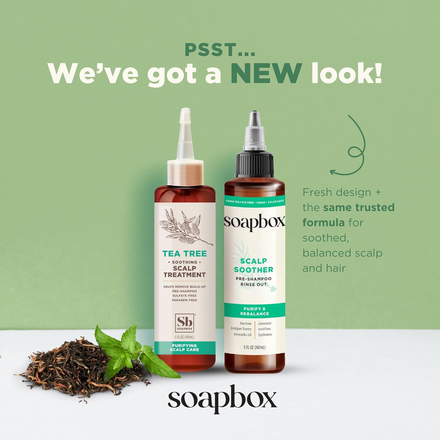 Soapbox Scalp Soother - Tea Tree Oil & Hyaluronic Acid Scalp Treatment | Vegan & Cruelty-Free | 5oz