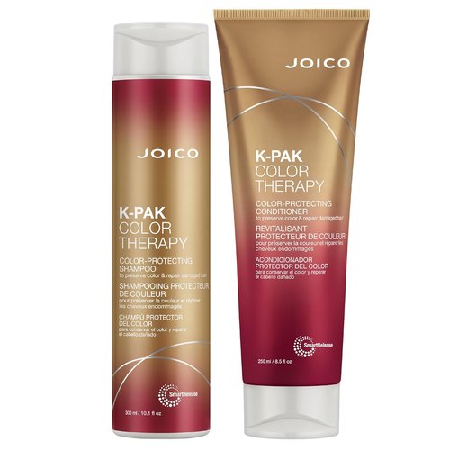 Joico K-PAK Color Therapy Shampoo & Conditioner Set - Color Protection & Shine Boost for Color-Treated Hair
