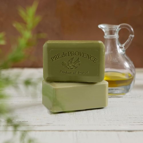 Pre de Provence Artisanal Soap Bar - Organic Shea Butter Enriched | Quad Milled for Luxurious Lather, 8.8 Oz