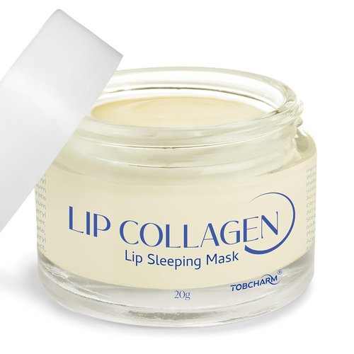 Skiennix Lip Sleeping Mask - Collagen-Infused Overnight Lip Plumper with Hyaluronic Acid | 20g for Smooth, Hydrated Lips