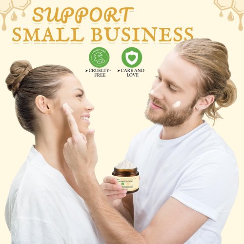 Beef Tallow for Skin 2oz | Tallow And Manuka Honey Balm | Unscented Tallow Face Moisturizer | Beef Tallow for Face | Organic Grass Fed Beef Tallow Balm | Whipped Beef Tallow Lotion Face Cream
