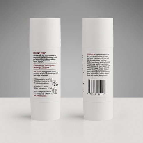 Hustle Butter Tattoo Aftercare - Portable Balm Stick - On The Go Tattoo Aftercare - Naturally Derived Vegan Cruelty Free - Mess Free - 1.6 oz