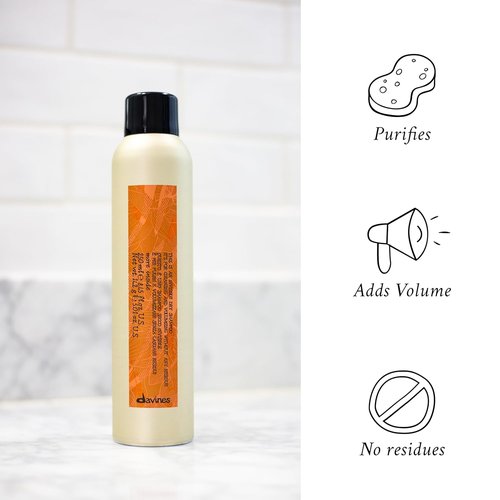 Davines Invisible Dry Shampoo - Residue-Free Cleansing & Volumizing Formula | Vanilla & Grapefruit Scent
