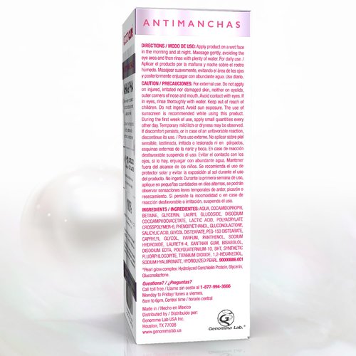 Cicatricure Antimanchas Face Wash, 3-in-1 Facial Cleanser for Women with Pearl Complex, Brightens Skin, Evens Tone & Texture, Deep Cleansing Facewash for Face, Neck & Cleavage, 5.0 FL Oz