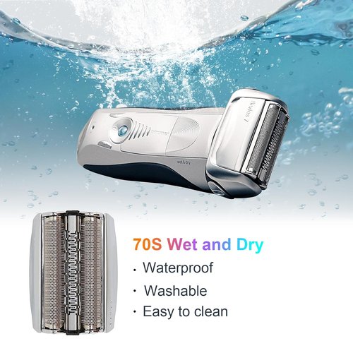 Braun 70S Electric Shaver Head Replacement - Compatible With 7 Series Models | Foil Shaver Parts