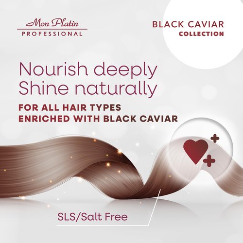Mon Platin Hair Mask & Dream Hair Spray Bundle, Moisturizing Shampoo – Deep Conditioning Mask Formula for Dry and Damaged Hair, Heat Protection (Black Caviar Total Reviving Hair Conditioner)