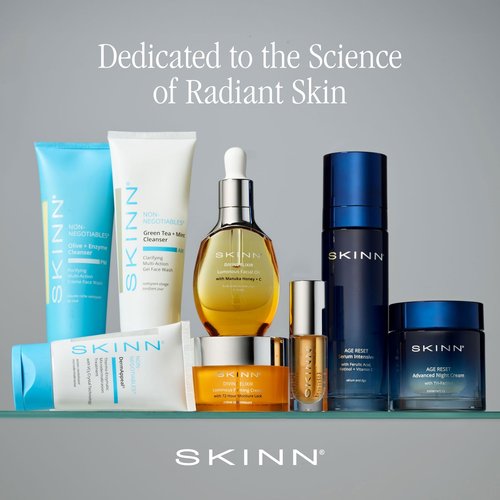 SKINN Anti-Aging Luminous Face Oil for Sensitive Dry & Mature Skin - Lightweight, Non-Greasy Facial Oil Reduces Fine Lines & Wrinkles - Manuka Honey & Vitamin C - Moisturizing Oil for Deep Hydration