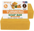 Turmeric Soap Bar for Face & Body – Natural Skin Brightening Soap for Dark Spots, Intimate Areas, Underarms – Turmeric Face Wash Reduces Acne, Fades Scars & Cleanses Skin – 5oz Bath Bars