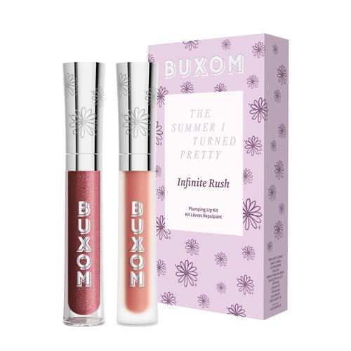 Buxom & The Summer I Turned Pretty - Infinite Rush Lip Gloss Kit, Limited Edition Plumping and Moisturizing Formula for Fuller-Looking Lips and High Shine Finish, Includes Two Full-Size Lip Glosses