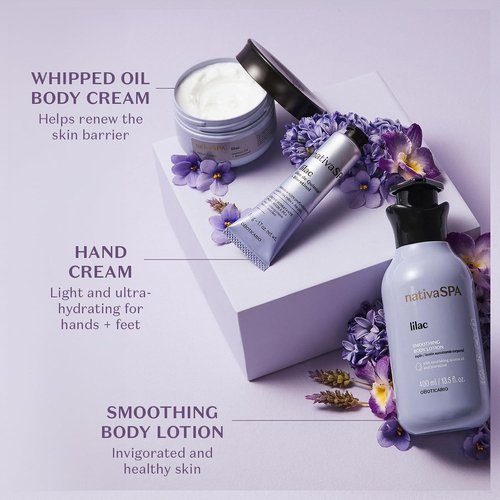 Nativa SPA by O Boticário - Lilac Body Lotion with Quinoa Oil & BioRetinol | Nourishing Moisturizer, 13.5 Oz