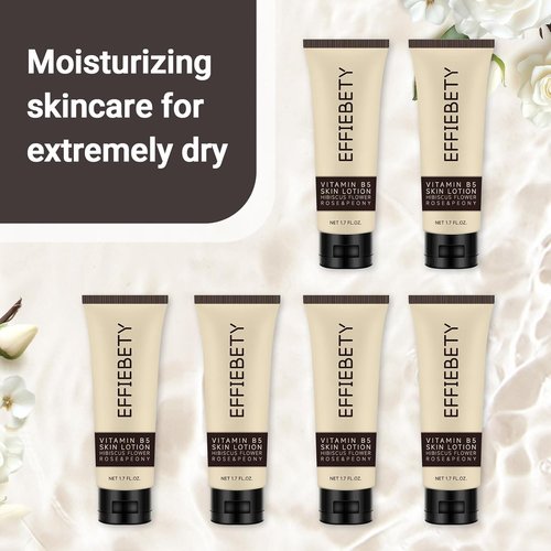 Regine Switzerland Vitamin B5 Skin Lotion - Gentle Moisturizing Formula with Hibiscus, Rose & Peony | Travel-Size 1.7 fl oz (6 Pack)