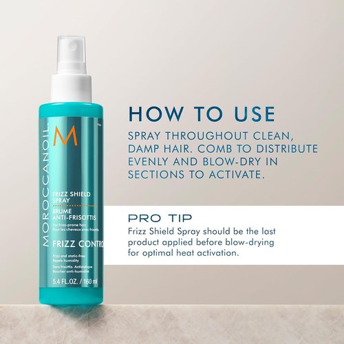Moroccanoil Frizz Shield Styling Spray - Anti-Frizz Protection for Smooth, Shiny Hair