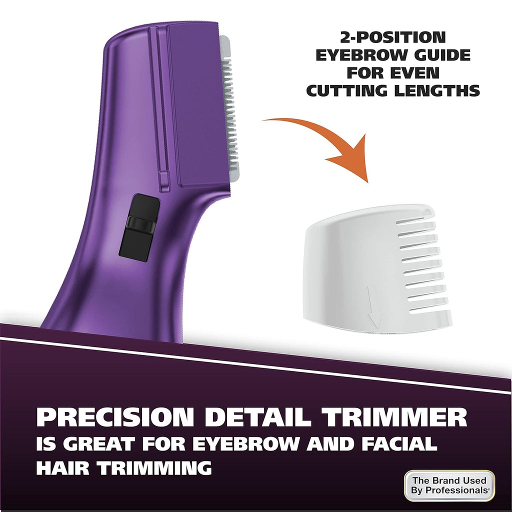 Wahl Pure Confidence Rechargeable Electric Trimmer - Smooth Shaving & Trimming for Face, Underarms, Eyebrows & Bikini Areas | Model 9865-100