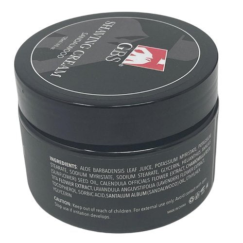 G.B.S Sandalwood Shaving Cream - Hydrating Formula for Sensitive Skin | Smooth, Close Shave, 1 Pack