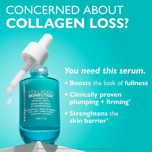 Peter Thomas Roth | Collagen Skinjection™ Plumping & Firming Serum | Exosome & Peptide Infusion for Youthful Skin