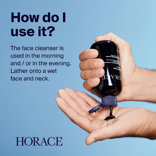 Horace Face Cleanser for Men - Purifying Gel for Excess Sebum Control - Gentle for All Skin Types - 200 ml