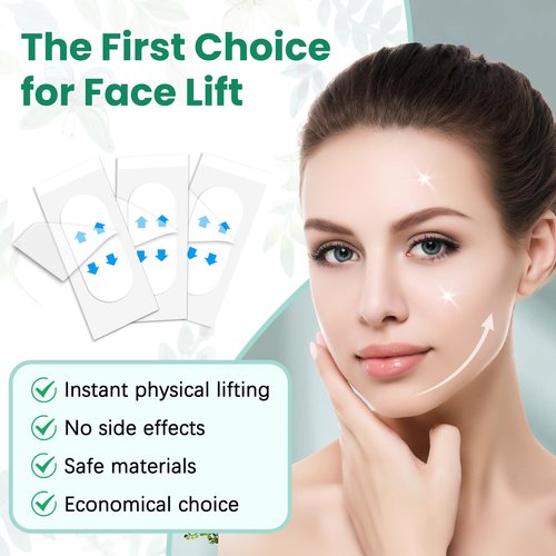 Face Neck Tape Lifting Invisible,Face Lift Tape, Instant Facelift Tape,Makeup V-Edge Face Patches,Necks Less Strip for Women Turkey Neck,Jowl,Eye,Loose Skin,Wrinkle,Double Chin (1 Count (Pack of 164))