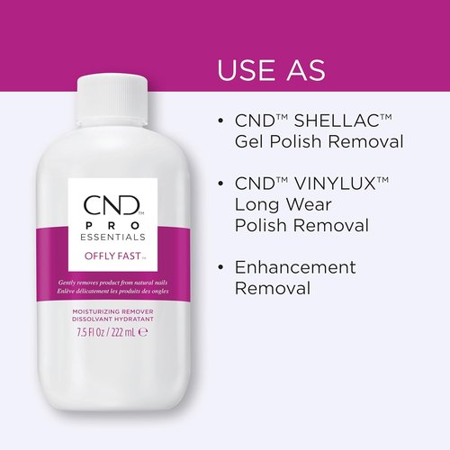 CND OFFLY FAST Nail Polish Remover - Moisturizing Formula | 2 Fl Oz for Gentle Removal