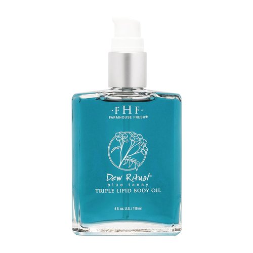 FarmHouse Fresh Dew Ritual™ Body Oil - Blue Tansy Triple Lipid Formula | 4 oz for Nourished Skin