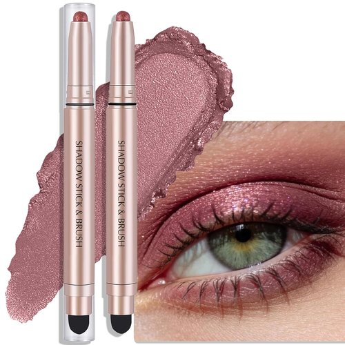 Regine Switzerland Burgundy Cream Eyeshadow Stick - Dual-Ended Long-Lasting Shimmer Pencil for Easy Blending