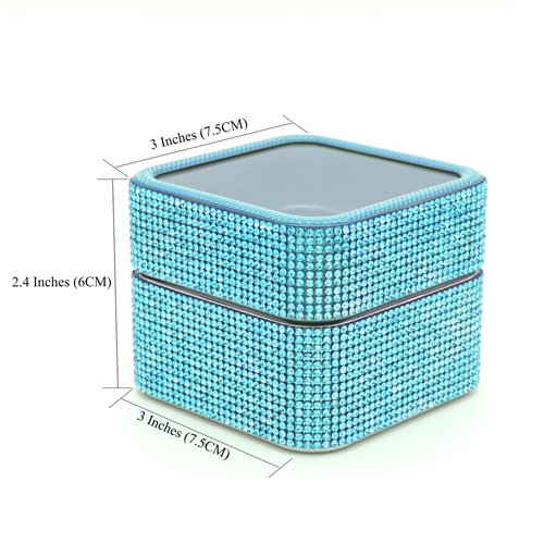 Ankey Nail Drill Bits Holder Case- 25 Holes Dustproof Rhinestone Nail Bits Box Efile Displayer Organizer Container for Manicure Tools