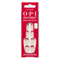 OPI On Point Press On Nails - Short Round & Squoval Styles | 30 Count with Glue | Long Lasting & Reusable