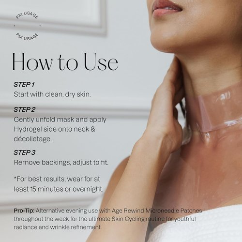 Karuna Collagen Hydrogel Neck & Chest Mask - Firming & Hydrating K-Beauty Treatment | 1-Pack for Wrinkles & Sagging Skin