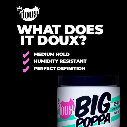 Doux BIG POPPA Curl Defining Gel - Frizz Control & Soft Hold with Babassu Oil for Curly Hair