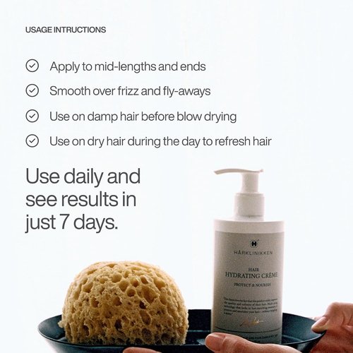Harklinikken Hair Hydrating Creme - Nourishing Leave-In or Rinse-Out Formula for Volume & Protection - 8 oz