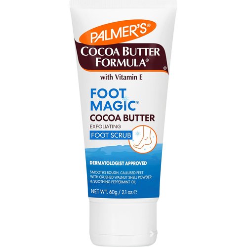 Palmer's Cocoa Butter Formula Foot Magic Exfoliating Scrub - Hydrate & Repair Dry, Cracked Feet | 2.1 Ounce