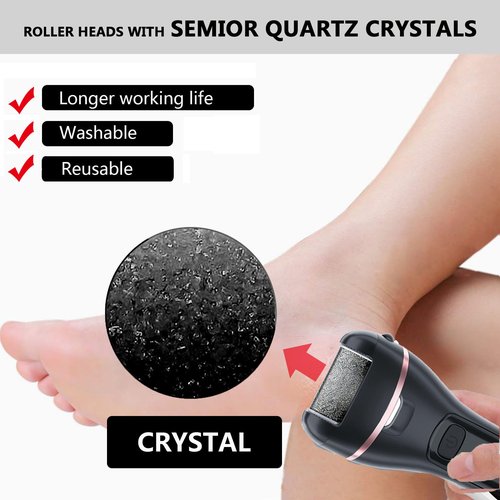 12 Pack Replacement Refill Rollers for Electric Foot File Callus Remover Pedicure Kit Tools Grinding Roller Head for Hard Callus and Tough Dead Skin (12pcs Extra Coarse)