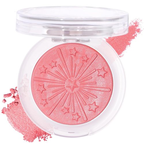 UCANBE Baked Blush Palette - Seamless Silky Blendable Powder for Natural Glow, 02 Coral