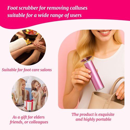 AiDwell Electric Foot Callus Remover with 80pcs Sandpape Discs, Professional 800RPM Aluminum, Callus Remover for Feet Pedicure Tool for Dead Skin and Calluses, Stepless Speed Control Foot File 2 in 1