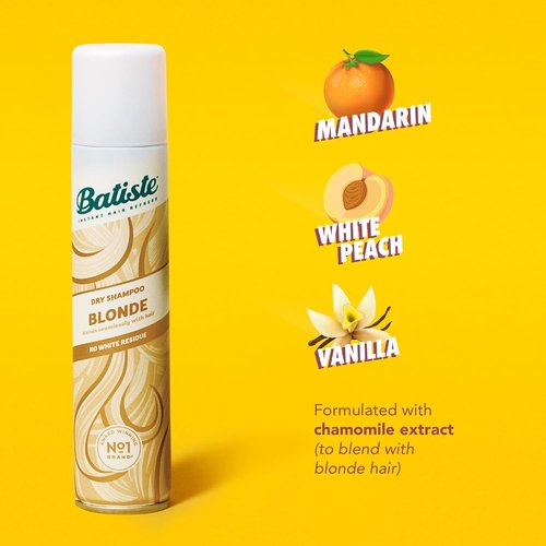 Batiste Dry Shampoo - Blonde Shade for Fresh, Clean Hair | 6.35oz Size
