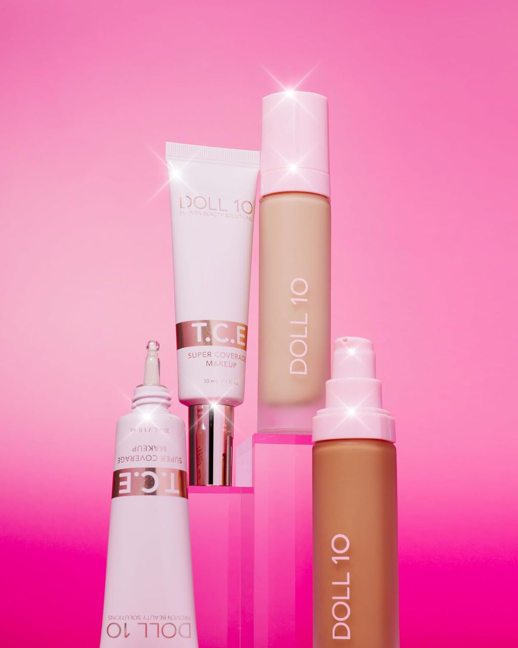 T.C.E Super Coverage Serum Makeup - Peptide-Enriched Formula for Flawless Skin | Deep Shade, One Size