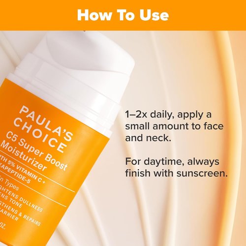 Paula's Choice BOOST C15 Super Booster - 15% Vitamin C Serum for Radiant Skin | Daily Moisturizer with 5% Vitamin C & Squalane